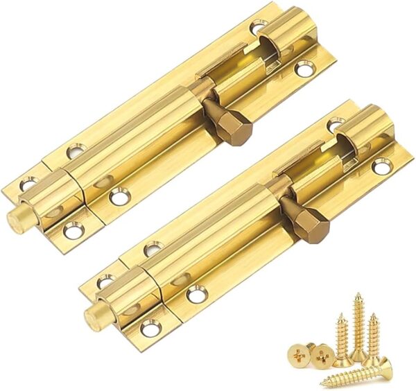 3inches Door Tower Bolt – Brass 1pcs-havileholdings.co.ke-machakos