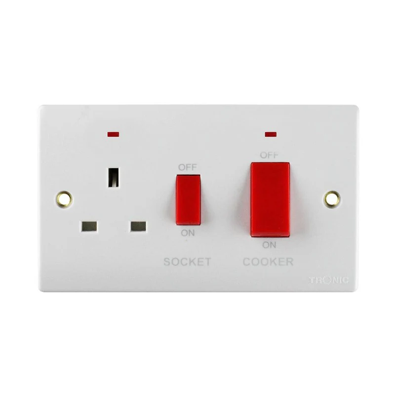 45A Cooker Unit Socket - Tronic havile holdings